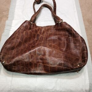 Chico's vintage croc Leather Women's Bag